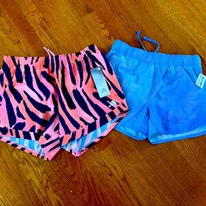 Lot of 2 girls, lined athletic shorts - Size XL - Old Navy & Adidas